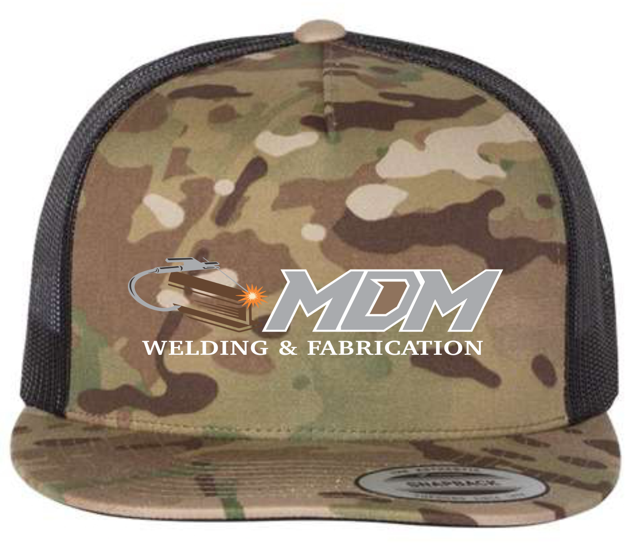 Camo Flat Bill Trucker