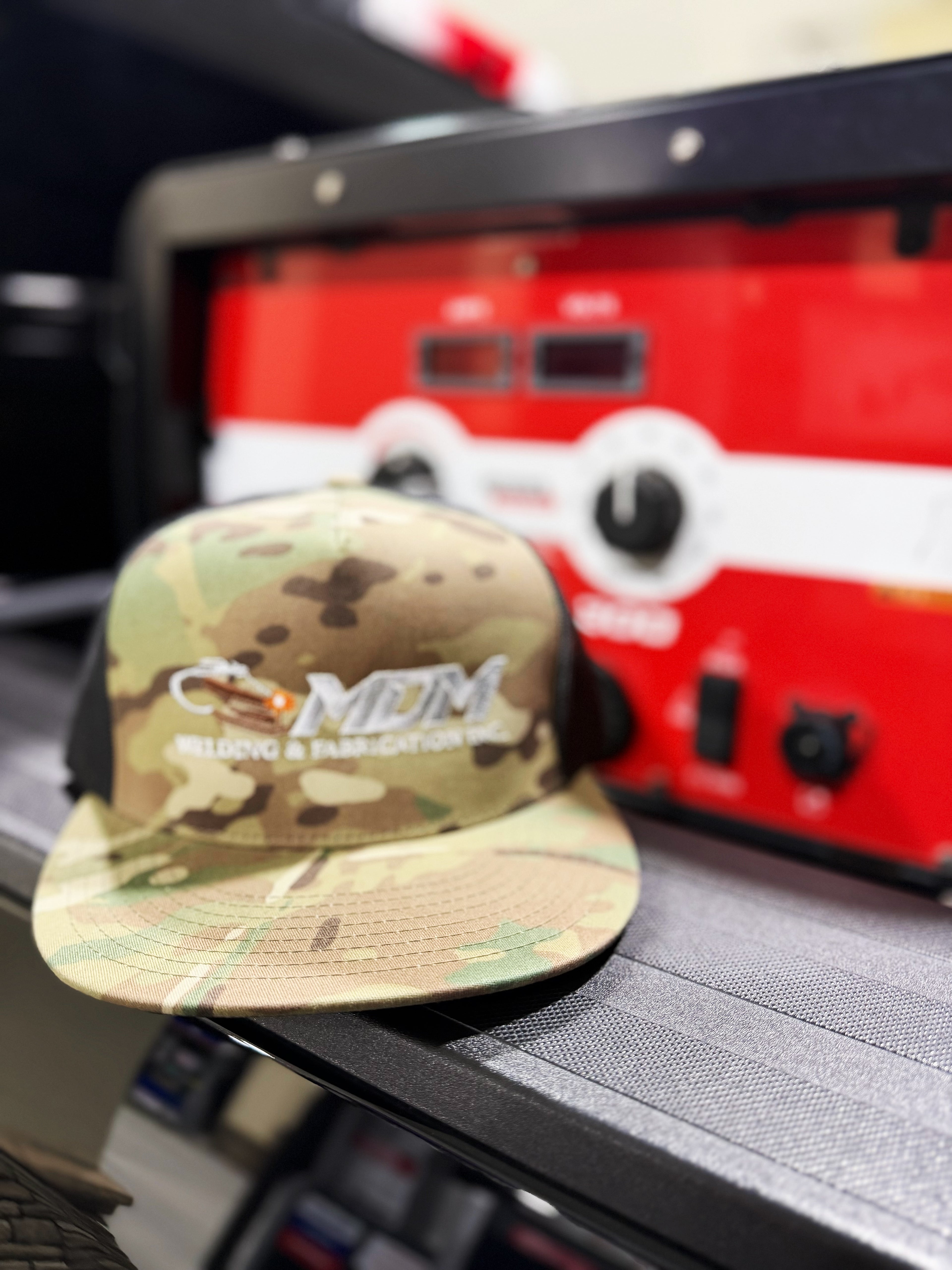 Camo Flat Bill Trucker