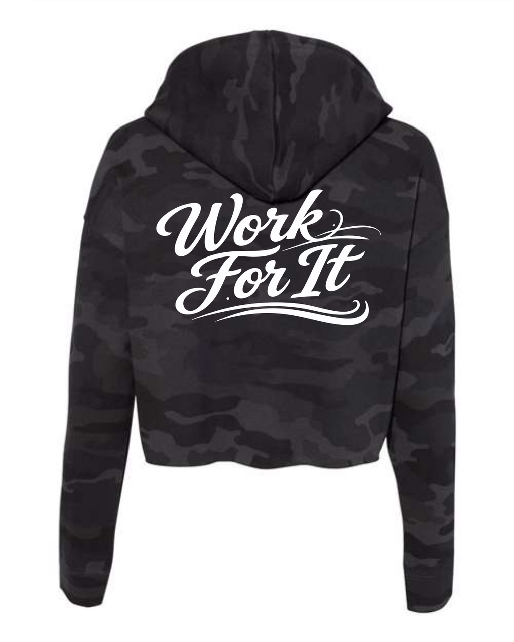 Work For It Women's Crop Hoodie