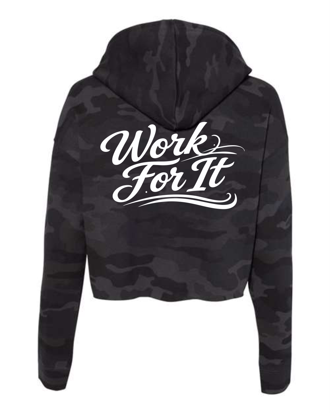 Work For It Women's Crop Hoodie